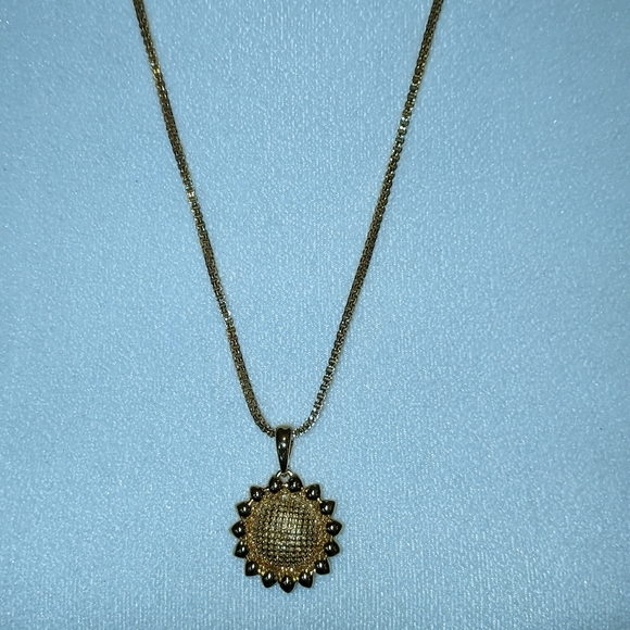 VINTAGE NOLAN MILLER INTERCHANGEABLE SUNFLOWER NECKLACE - Picture 5 of 7
